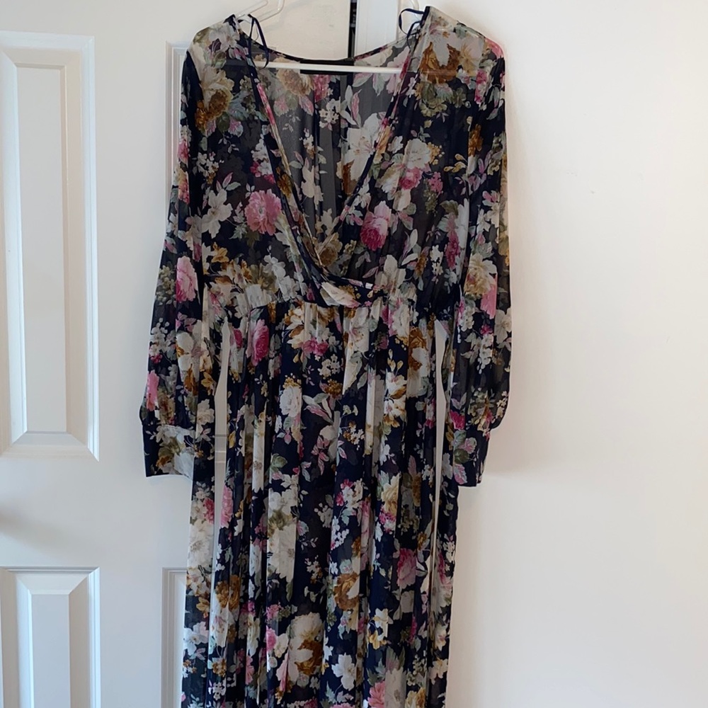 Sheer maxi dress